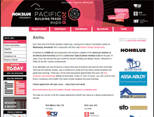 Tablet Screenshot of pacificbuildingtradeexpo.com